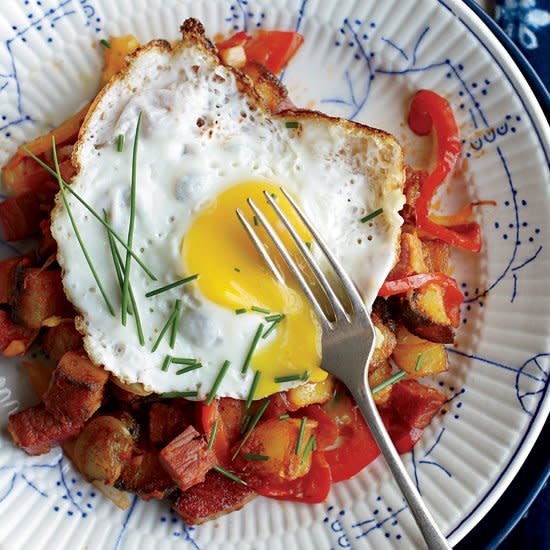 Corned Beef Hash with Fried Eggs