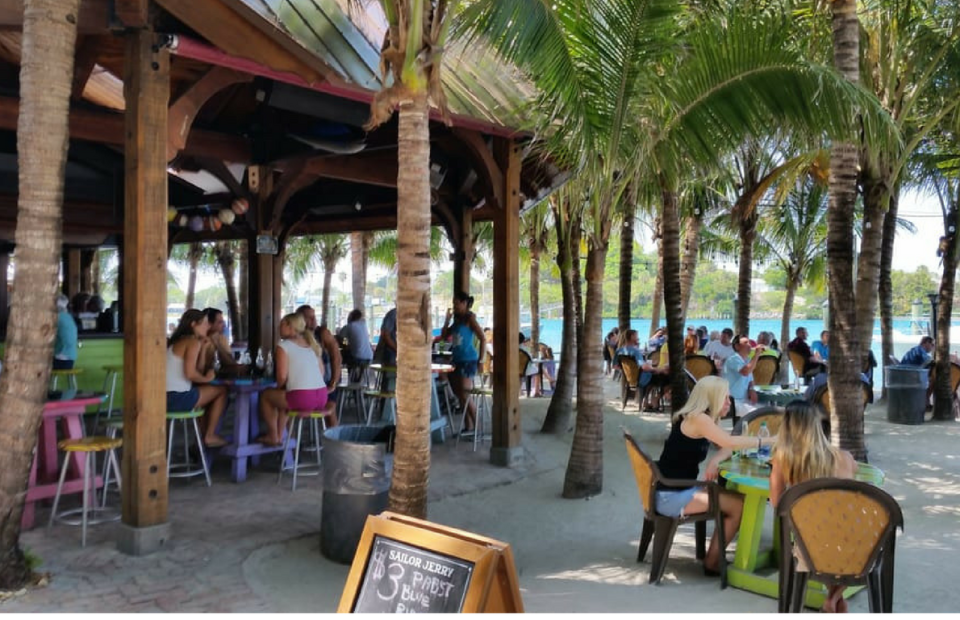 Square Grouper Tiki Bar, Jupiter, Fla.