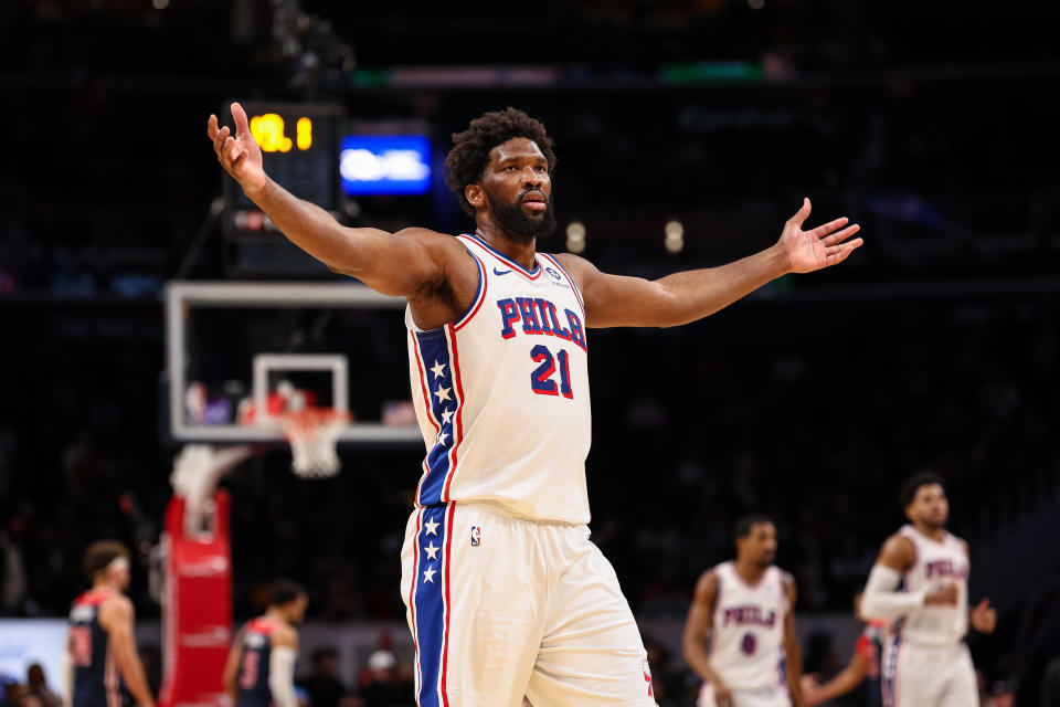 Joel Embiid。（NBA Photo by Scott Taetsch/Getty Images）