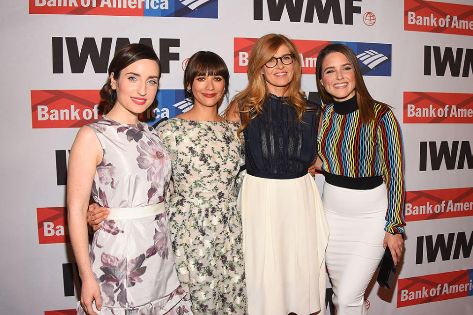 Zoe Lister-Jones, Rashida Jones, Connie Britton, and Sophia Bush