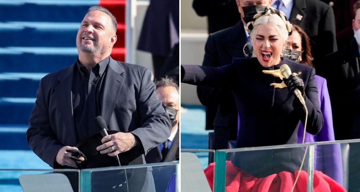 garth brooks lady gaga inauguration day tweet