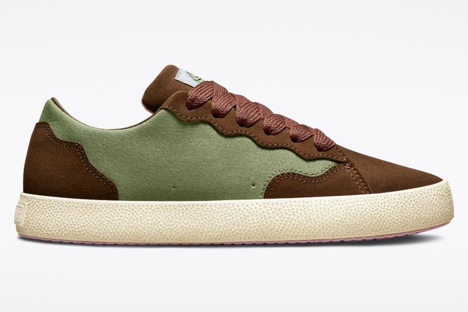 Converse and Golf le Fleur’s Converse x GLF 2.0 sneakers in “Oil Green/Bison.” - Credit: Courtesy of Converse
