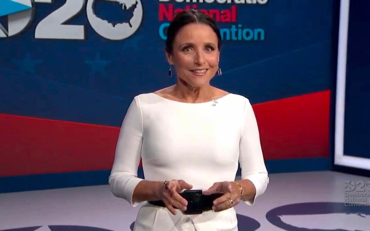 Julia Louis-Dreyfus hosted the final night of the Democratic convention - AFP