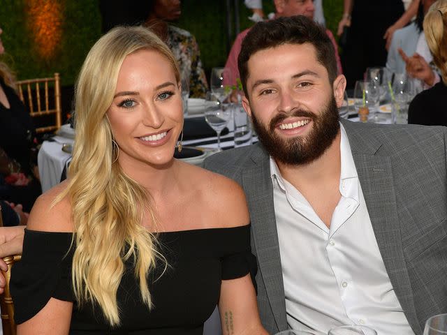 Matt Winkelmeyer/Getty Baker Mayfield and wife Emily Wilkinson