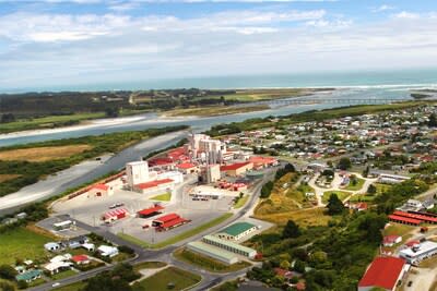 Westland Milk Products in Hokitika, New Zealand