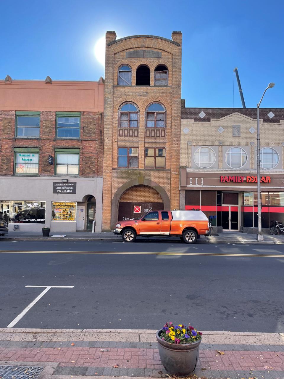 The old Long Branch Record building as it appears on Long Branch's Lower Broadway section on Nov. 14, 2023. A plan is moving forward to preserve it and turn it into an apartment building.