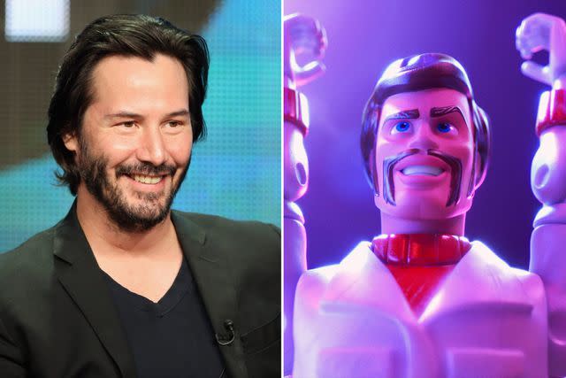 Frederick M. Brown/Getty Images, Pixar Keanu Reeves; Duke Caboom