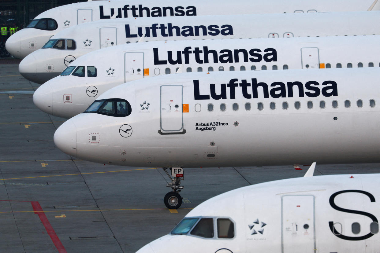 Flieger der Lufthansa. (Bild: REUTERS/ Kai Pfaffenbach/File Photo)