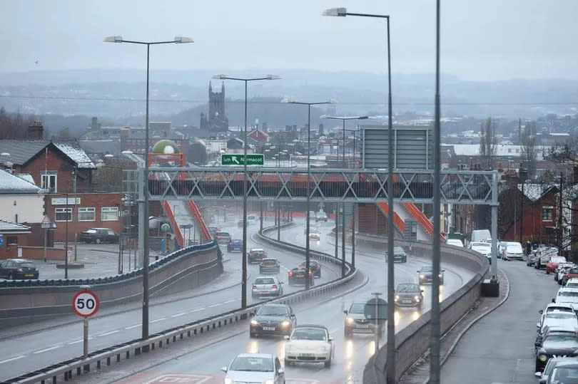 The A50 looking back towards Longton -Credit:Malcolm Hart