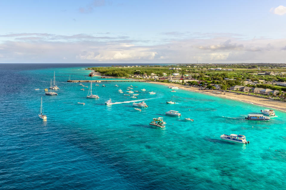 A crystal clear beach in Turks and Caicos.