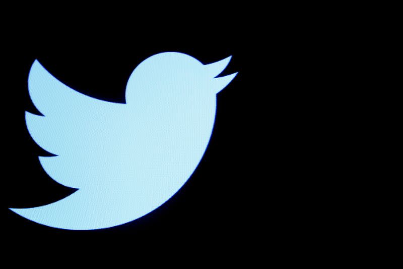 global-heaFILE PHOTO: The Twitter logo displayed on a screen on the floor of the NYSE