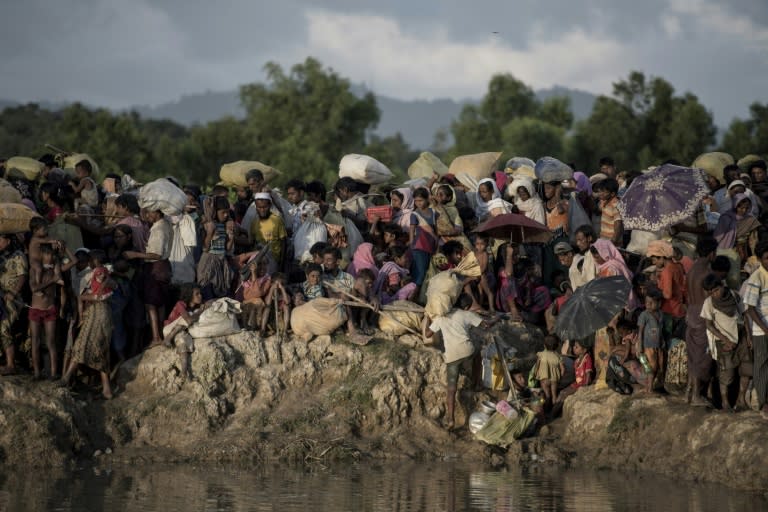 A brutal military crackdown last year forced more than 700,000 Rohingya to flee over the border into Bangladesh