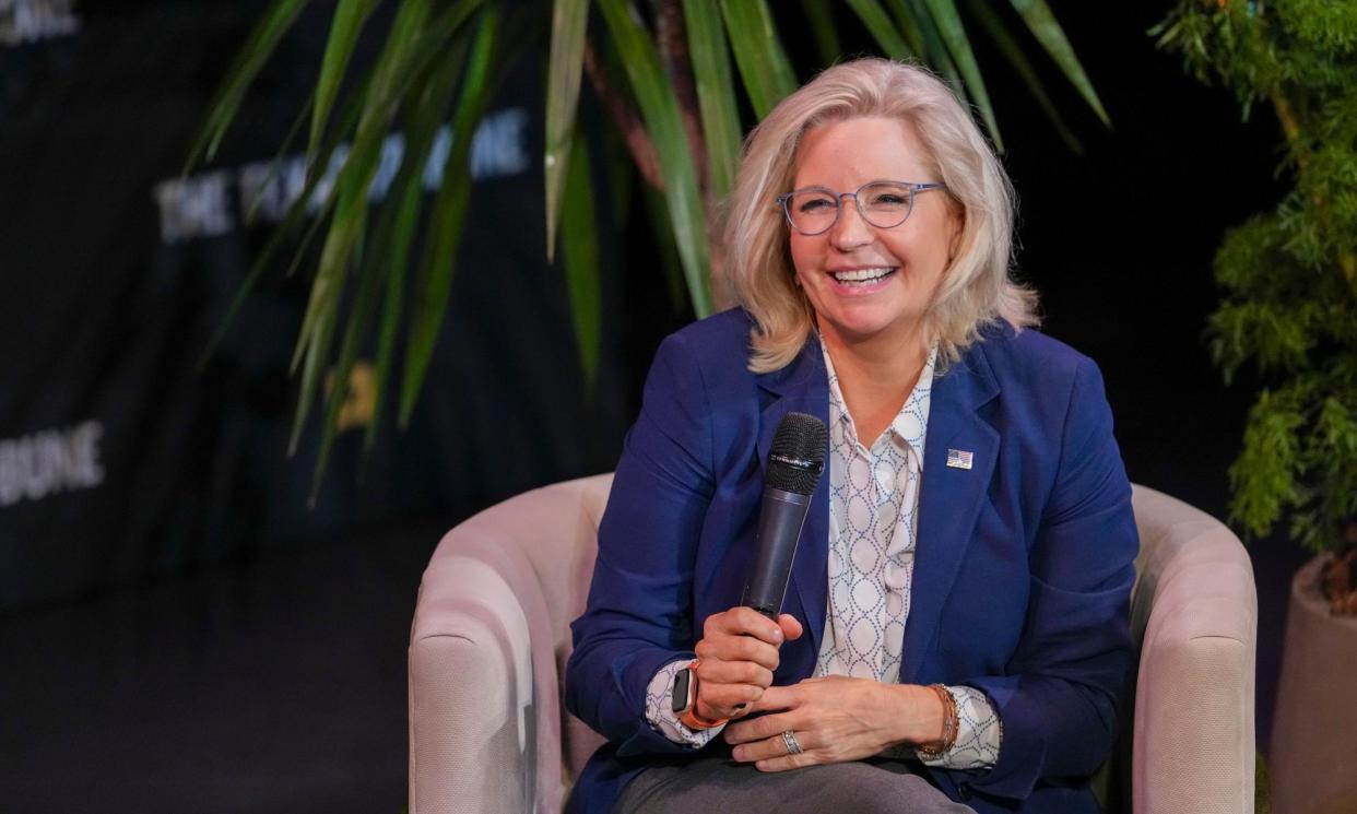 <span>Former Wyoming congresswoman Liz Cheney at Texas Tribune Festival in downtown Austin on Friday.</span><span>Photograph: Bob Daemmrich/ZUMA Press Wire/REX/Shutterstock</span>