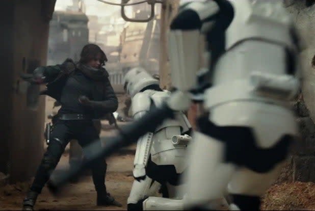 jyn erso fighting star wars rogue one