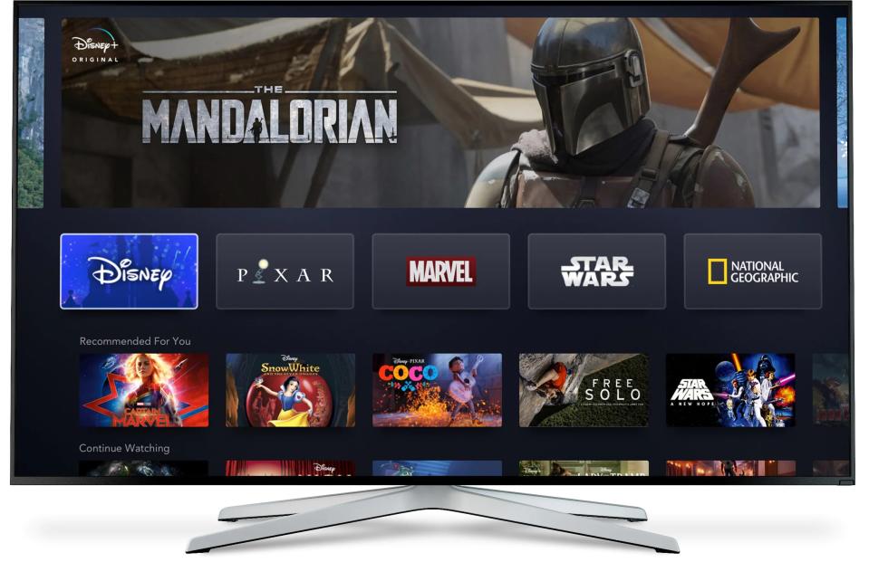 Disney+ on a smart TV