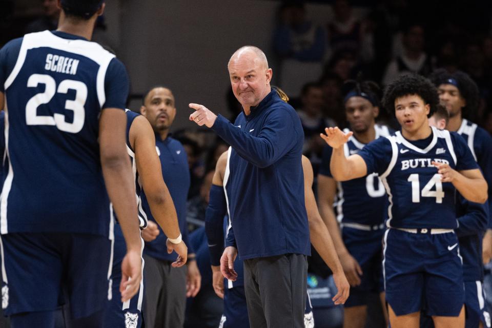 Thad Matta coached at Butler both before and after he was at Ohio State. With the Buckeyes Matta had five Big Ten regular-season titles, four Big Ten Tournament titles, two Final Four appearances and one national runner-up finish.