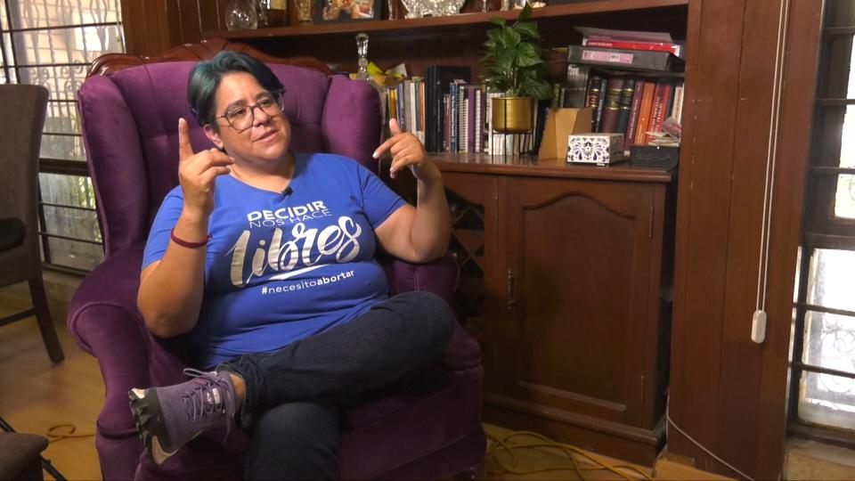 Vanessa Jiménez Rubalcava, una de las fundadoras de La abortería en Monterrey, Nuevo León. (Noticias Telemundo)