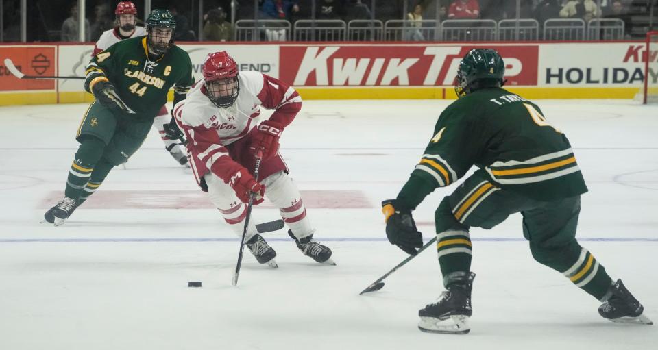 Wisconsin captain Mike Vorlicky has been an anchor for the Badgers defense thiss season.