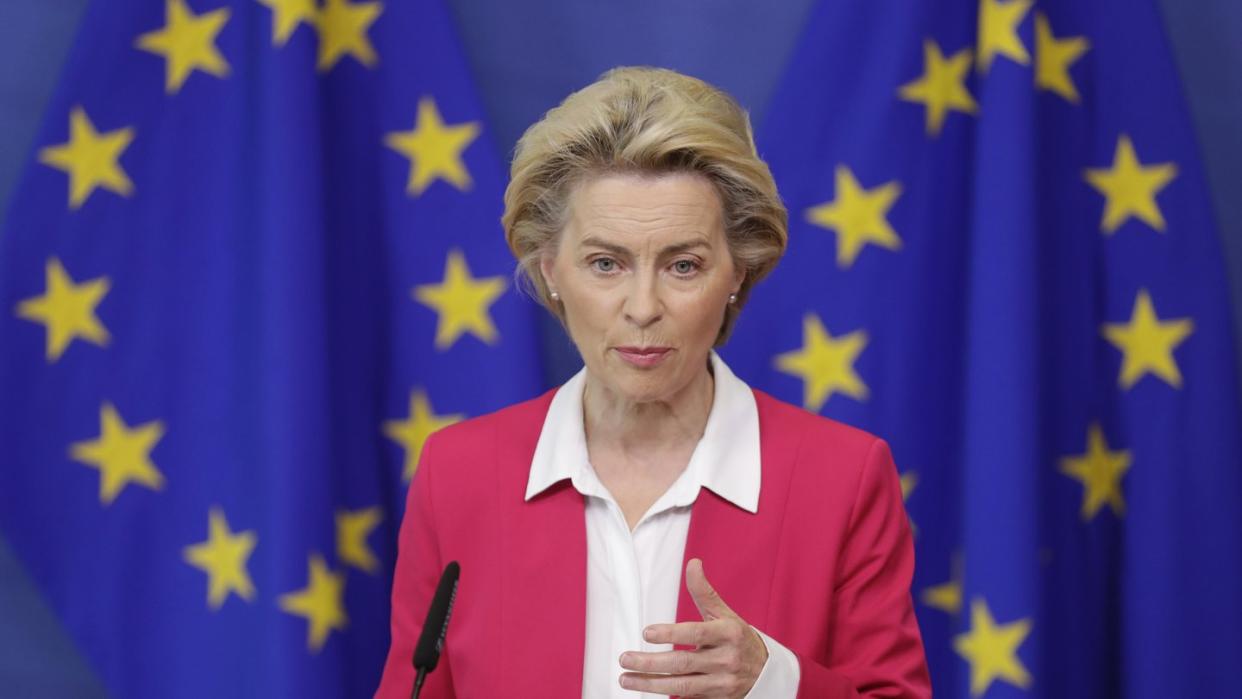 «Wir stehen zu unseren Verpflichtungen», sagt EU-Kommissionspräsidentin Ursula von der Leyen (CDU).