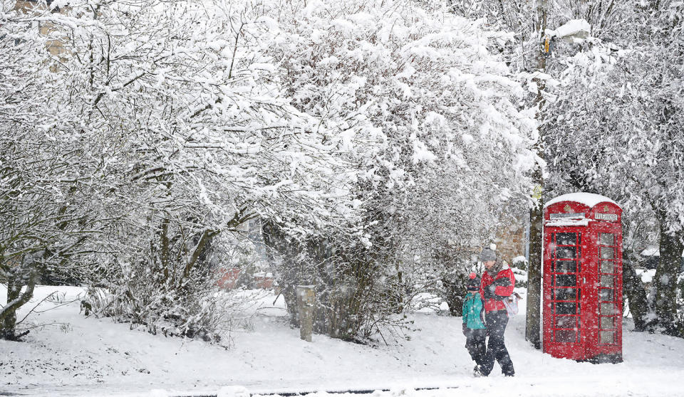 Spring snowfall