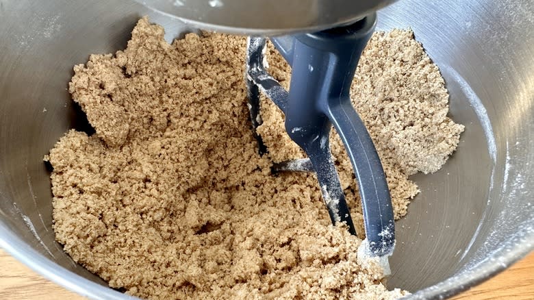 Crumb topping in stand mixer