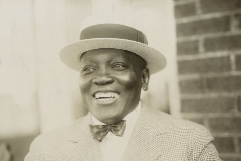 On December 26, 1908, Jack Johnson, with a 14th-round KO of Tommy Burns in Australia, became the first African-American to win the world heavyweight boxing title. File Photo by Library of Congress/UPI