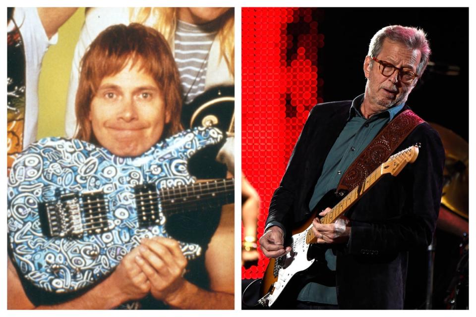 'Nigel Tufnel' and Eric Clapton (Moviestore/REX/Shutterst​ock; Kevin Mazur / Getty Images)