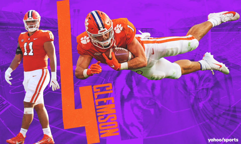 Clemson enters the season at No. 4 in our preseason top 25. (Yahoo Sports Illustration/Amber Matsumoto)