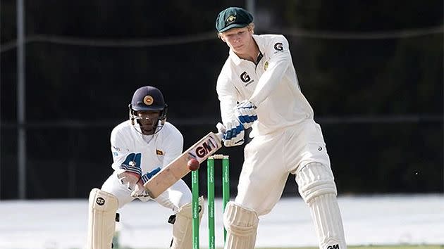 Jack Edwards in action for Australia's U19's. Pic: Cricket Australia