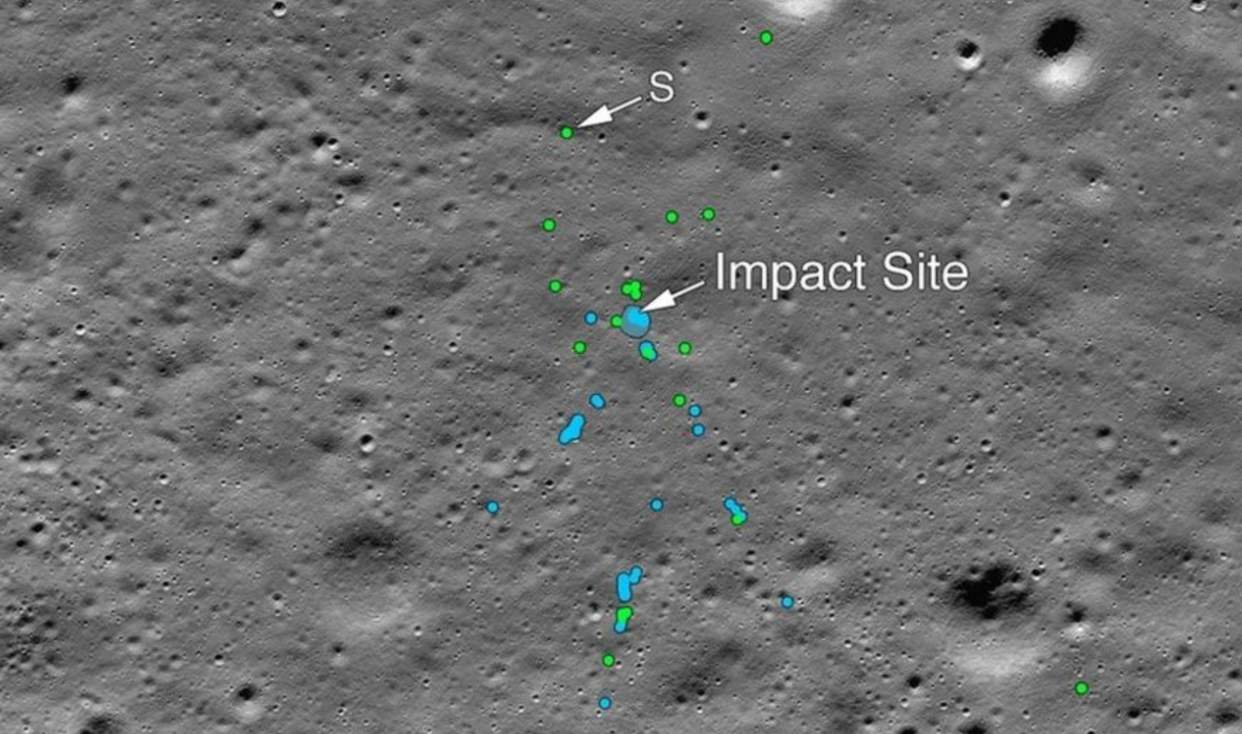 The lander crashed in October (NASA) 