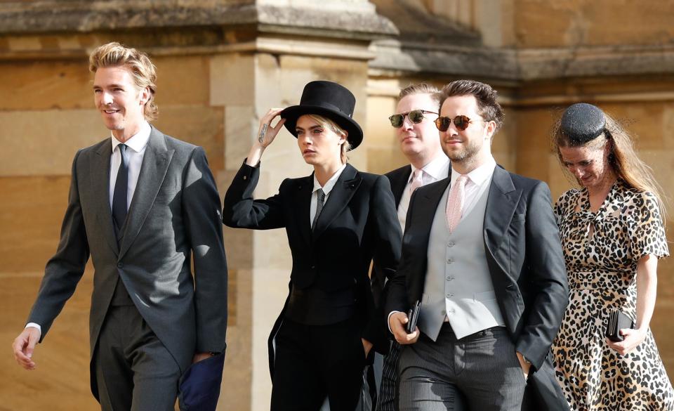 Derek arriving for Eugenie's wedding (Getty Images)