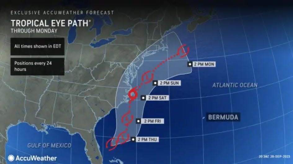 AccuWeather says the storm will bring heavy rain to Southern New England on Saturday.