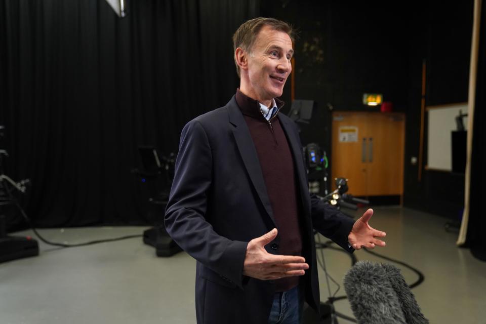 Chancellor Jeremy Hunt (PA Wire)