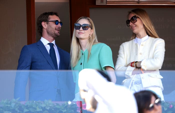 Pierre Casiraghi y Beatrice Borromeo en la final del Masters 1.000