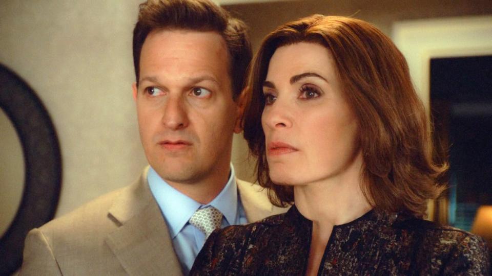 <div class="inline-image__caption"><p>Josh Charles as Will Gardner and Julianna Margulies as Alicia Florrick.</p></div> <div class="inline-image__credit">CBS Photo Archive/Getty</div>