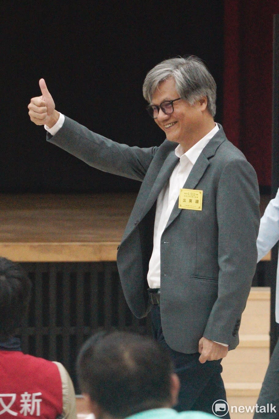 2018年參選台北市長的無黨籍候選人吳蕚洋，今年轉戰北市松山信義議員。   圖：張良一 / 攝(資料照片)