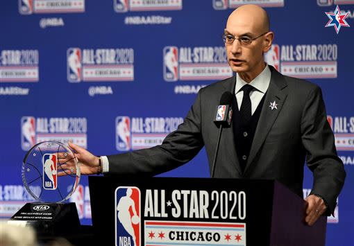 NBA主席席爾瓦（Adam Silver）。（圖／取自推特）