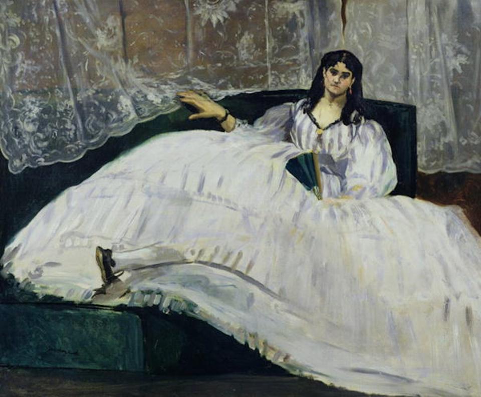 <em>Retrato de Jeanne Duval, amante de Charles Baudelaire</em>, de Édouard Manet. <a href="https://commons.wikimedia.org/wiki/File:Jeanne_Duval.JPG" rel="nofollow noopener" target="_blank" data-ylk="slk:Wikimedia Commons;elm:context_link;itc:0;sec:content-canvas" class="link ">Wikimedia Commons</a>