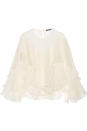 Ruffled silk-chiffon top, Alexander McQueen, Rs. 1,30,000. Image: Alexander McQueen