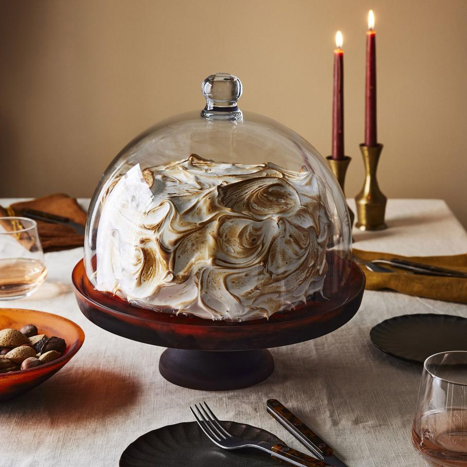 Tortoise Shell Resin Cake Stand