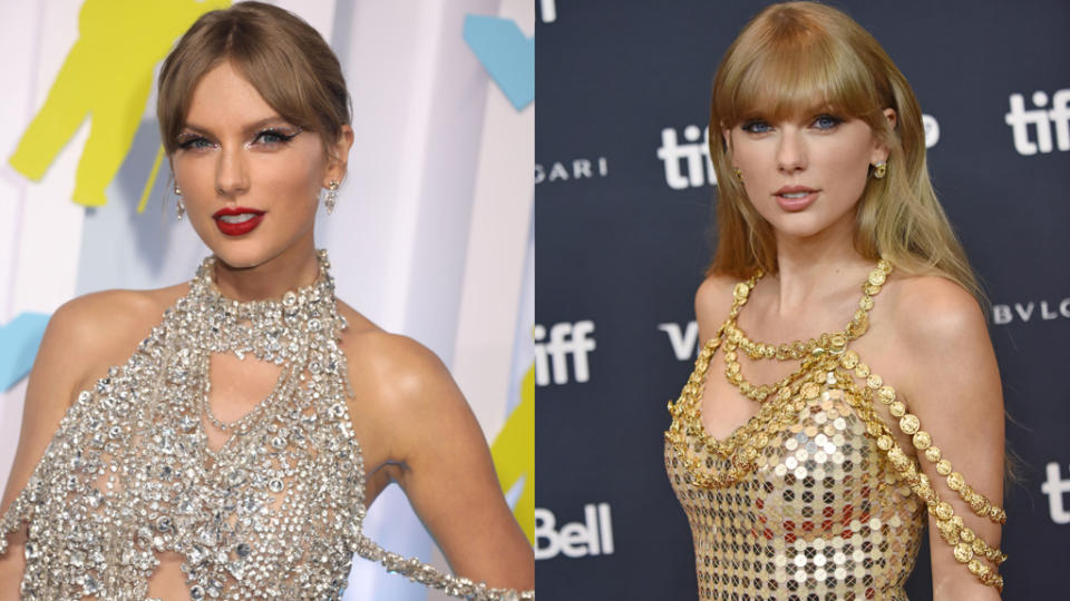 泰勒絲（Taylor Swift）近日飛往德國參加MTV音樂大獎，火辣的穿搭立即成為全場焦點。（圖／達志影像）