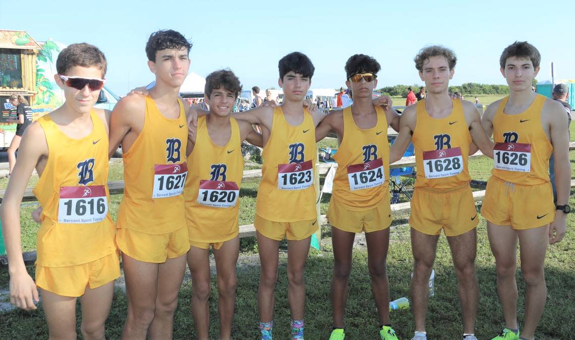 The Belen Jesuit boys’ cross-country team won the region title, the 26th in program history.