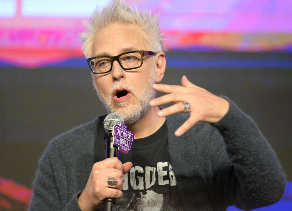 SEOUL, SOUTH KOREA - APRIL 19: Film director James Gunn attends the premiere of Guardians Of The Galaxy Vol.3 at Dongdaemun Design Plaza on April 19, 2023 in Seoul, South Korea. (Photo by The Chosunilbo JNS/Imazins via Getty Images)