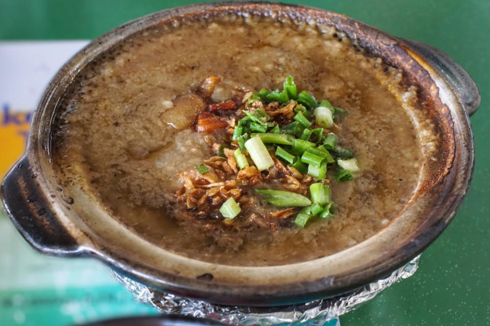 mixed pig's organ fried porridge