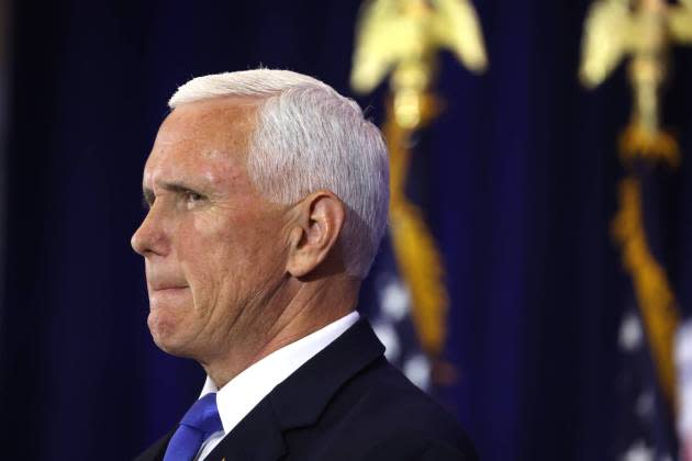 Mike Pence Announces Run For The Presidency In Iowa - Credit: Scott Olson/Getty Images