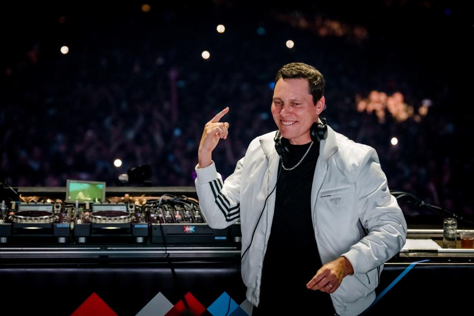 Dutch DJ Tiesto performs during the Amsterdam Music Festival at Johan Cruijff ArenA in Amsterdam on early October 23, 2022. - Netherlands OUT (Photo by Marco de Swart / ANP / AFP) / Netherlands OUT (Photo by MARCO DE SWART/ANP/AFP via Getty Images)