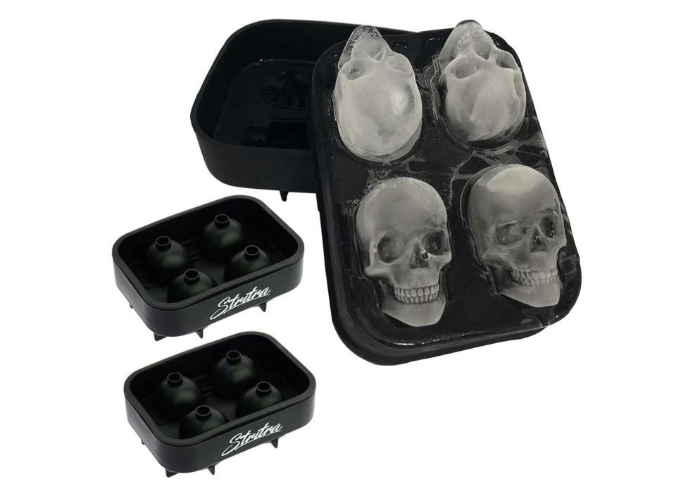 These skeleton-shaped ice cubes are cooler than a midnight chill. (Source: Amazon)