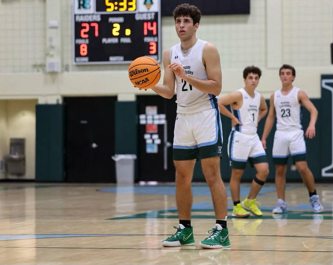 Daniel Ribeiro of the Ransom Everglades boys’ basketball team.