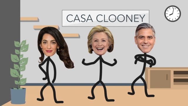 Dreams Come True: Clinton Offers Contest to Hang With the Clooneys