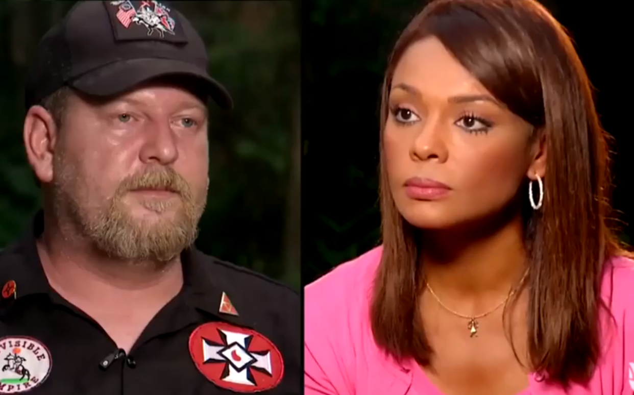 KKK member Chris Barker called journalist Ilia Calderon a